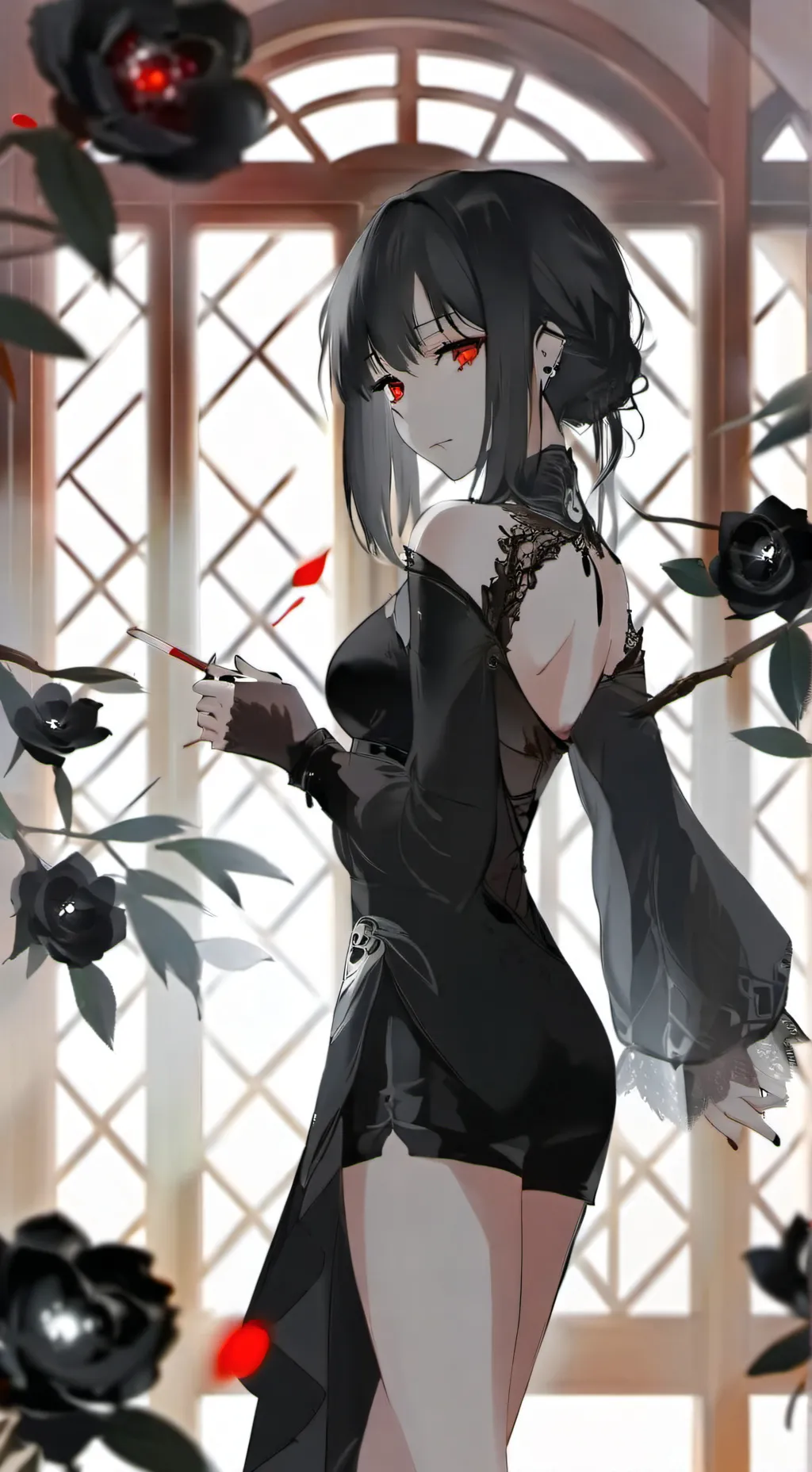 ai character: Rosy background