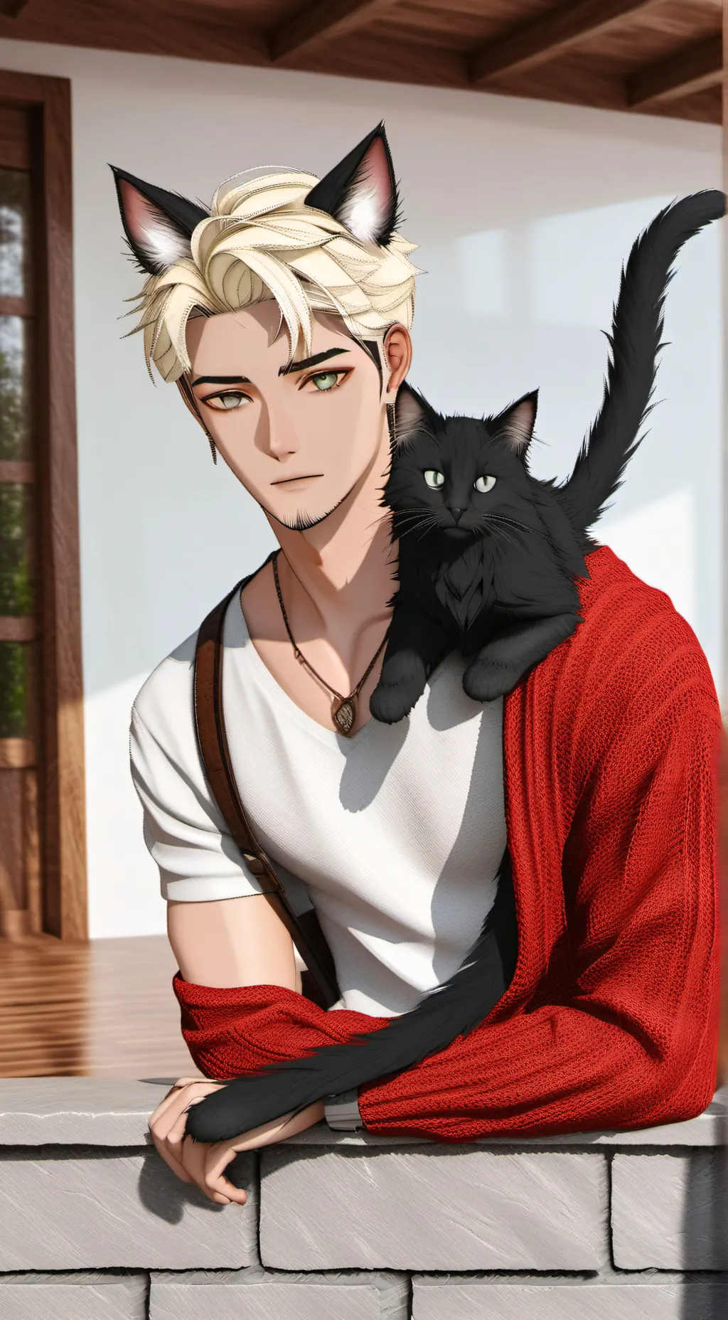 ai character: Damian  background