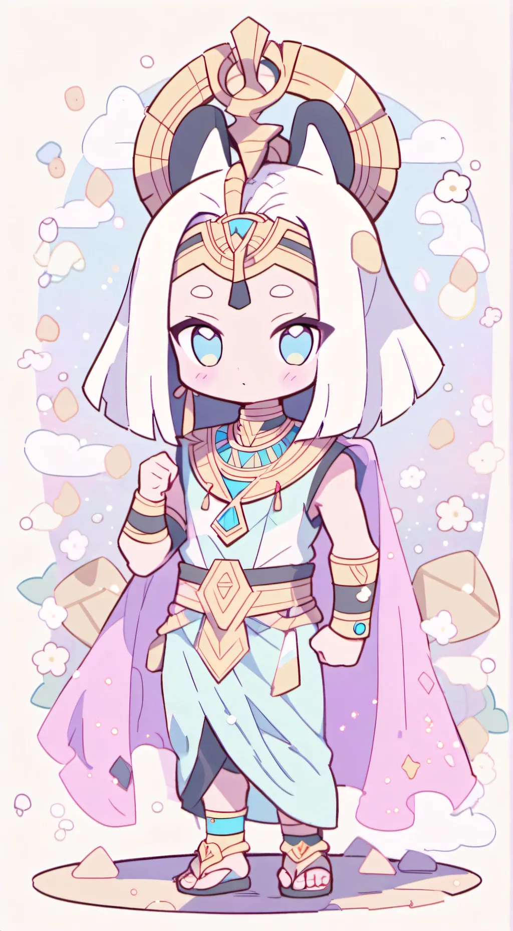 ai character: pharaoh  background