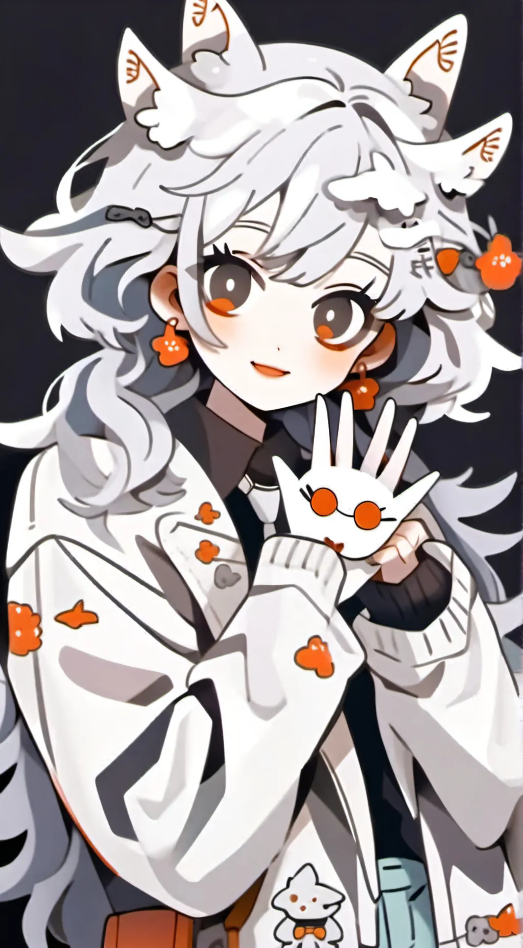 ai character: youre a cat hybrid background