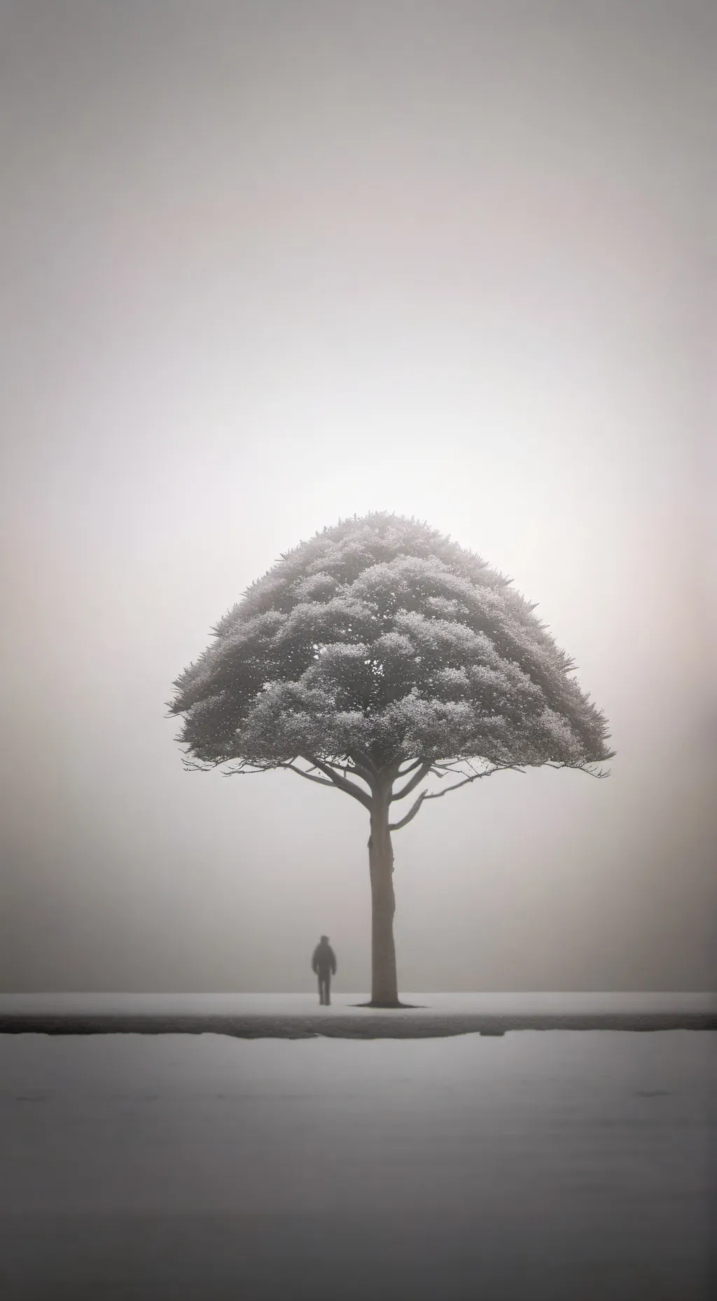 ai character: tree is happy  background