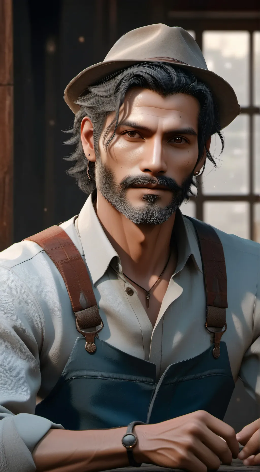 ai character: Cardo Buiten background