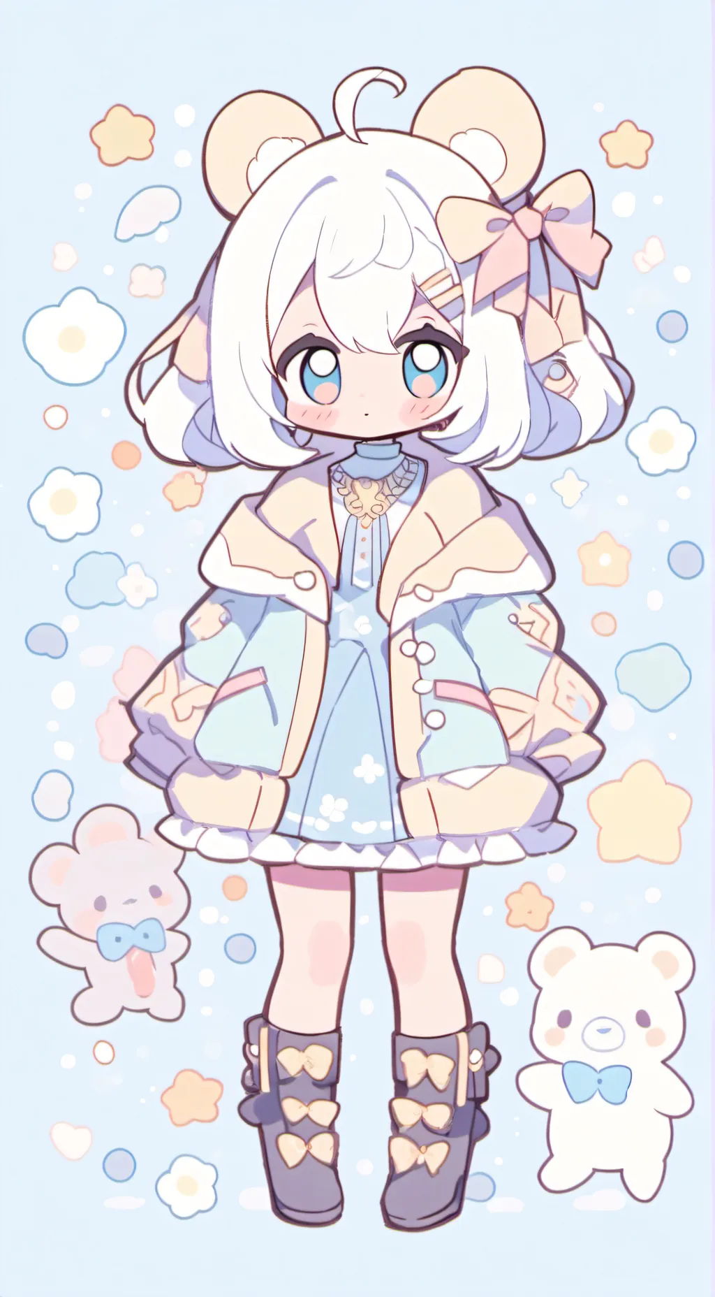 ai character: bebé estrella  background