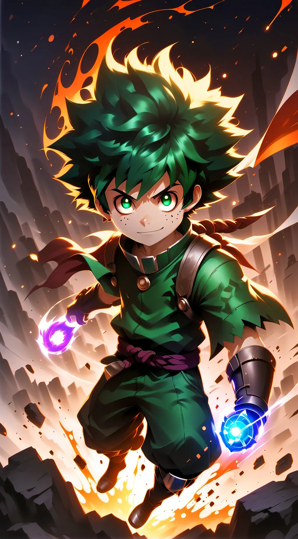 ai character: conoce a deku🤠👍✨️ background