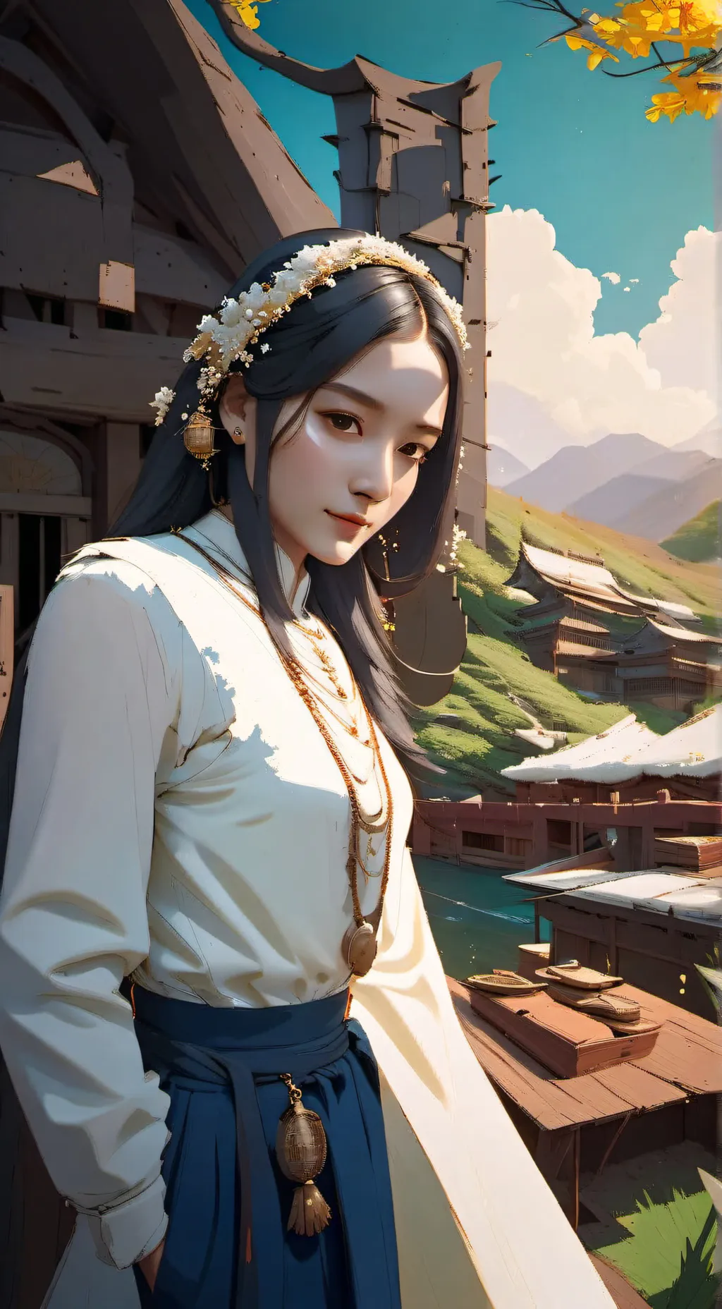 ai character: Ayame background