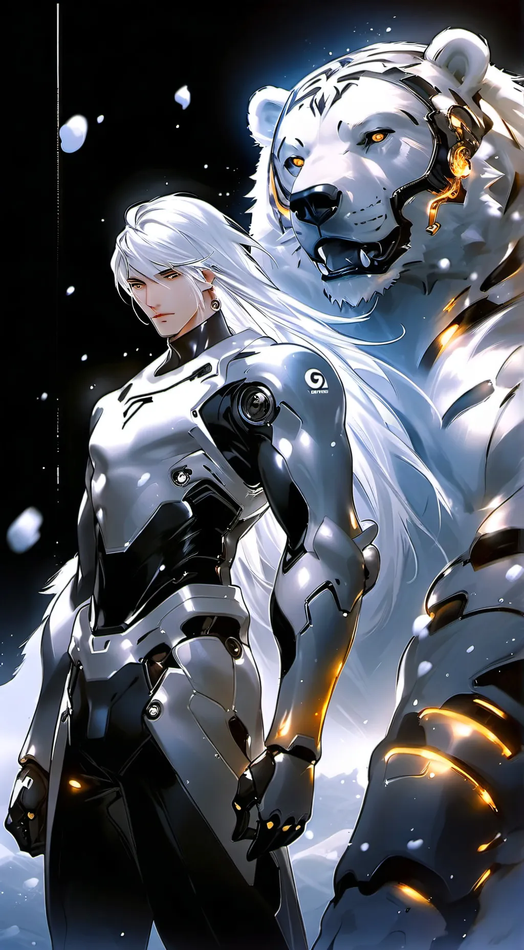 ai character: Android_9993  background