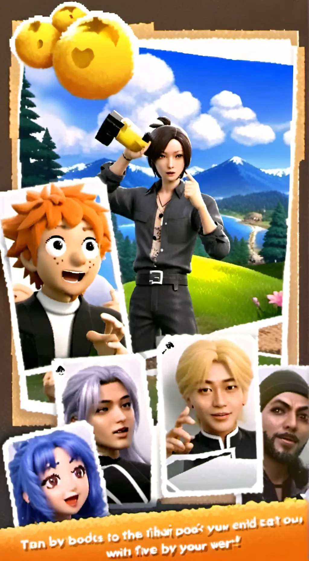 ai character: Rose background