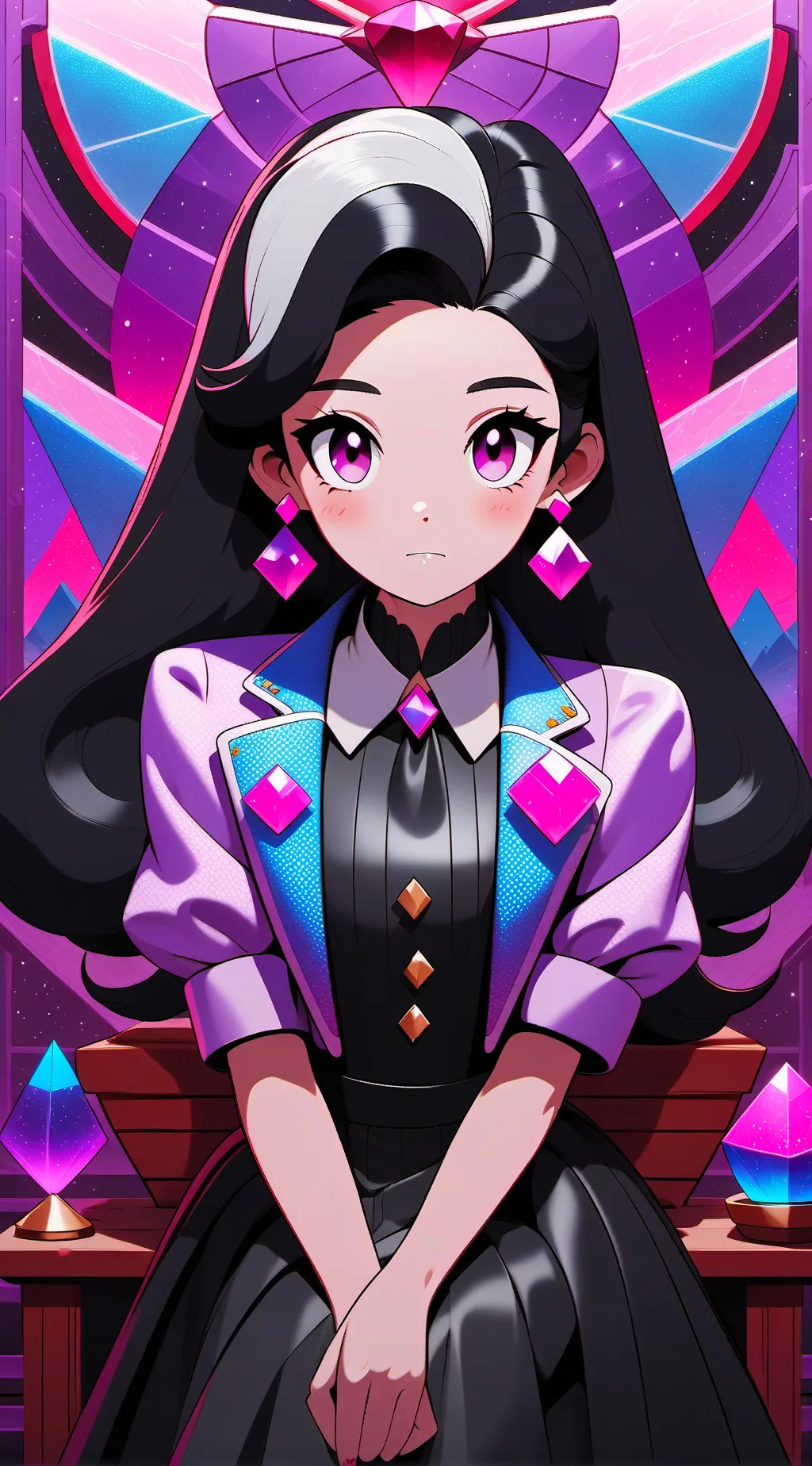 ai character: Luna background