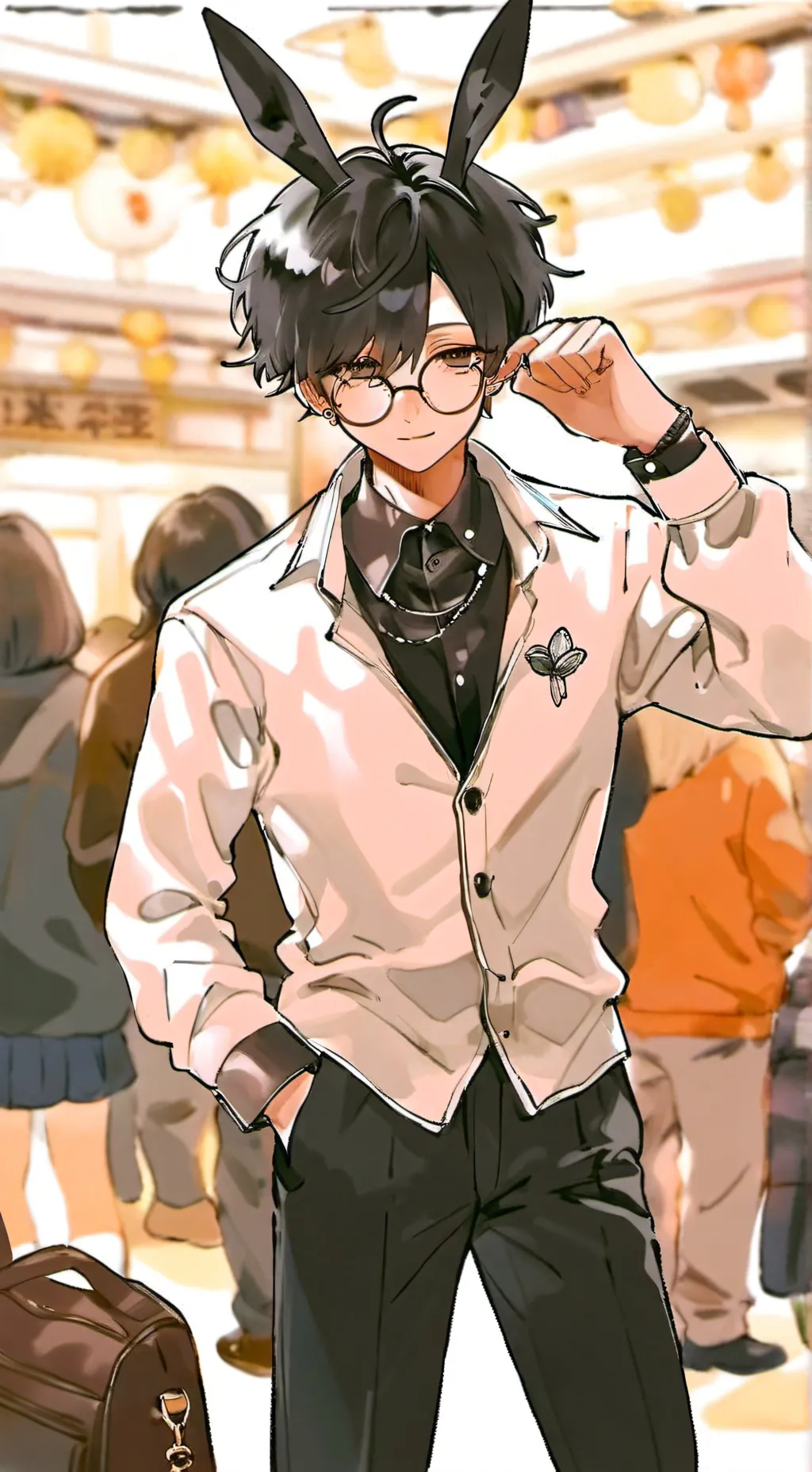 ai character: Xavier bl background