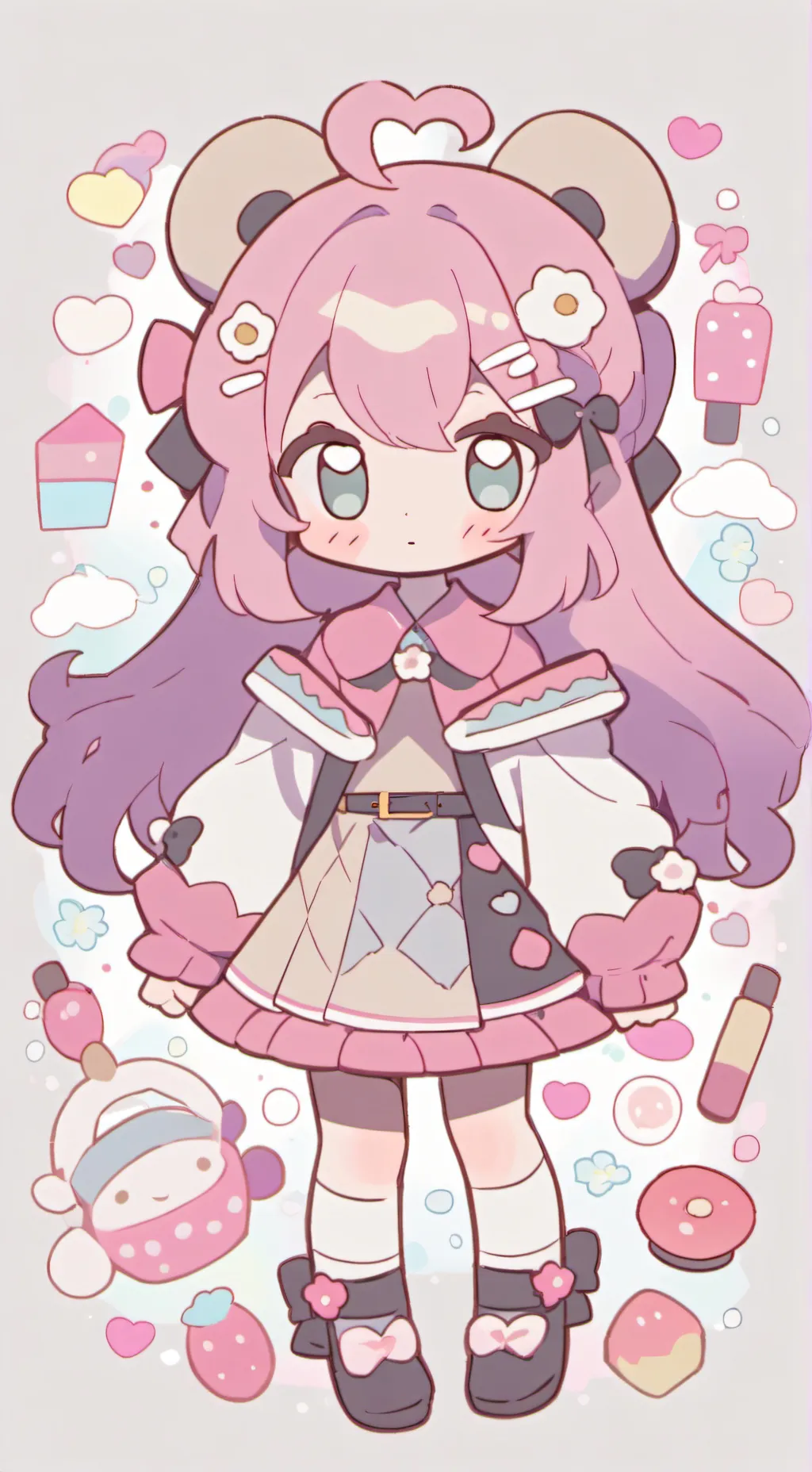 ai character: remerciment  background