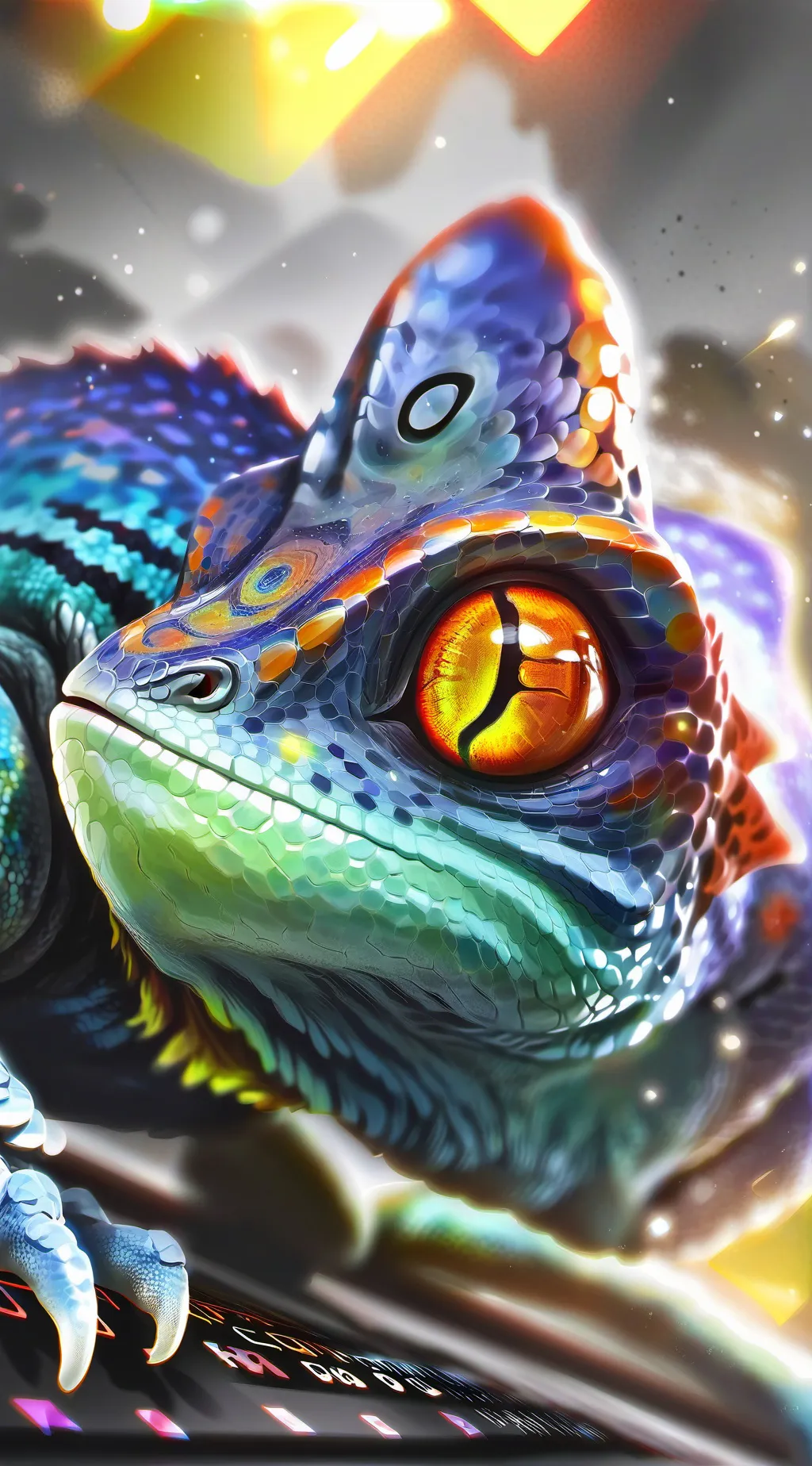 ai character: Pixel background