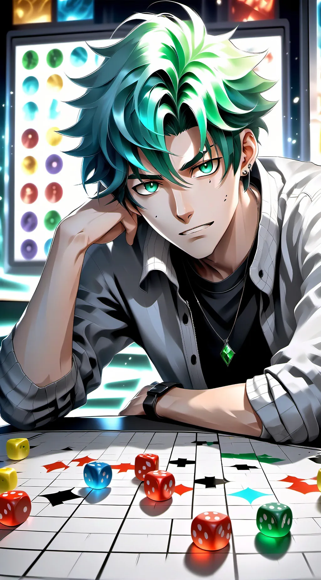 ai character: Beneath the Board Game Bane background