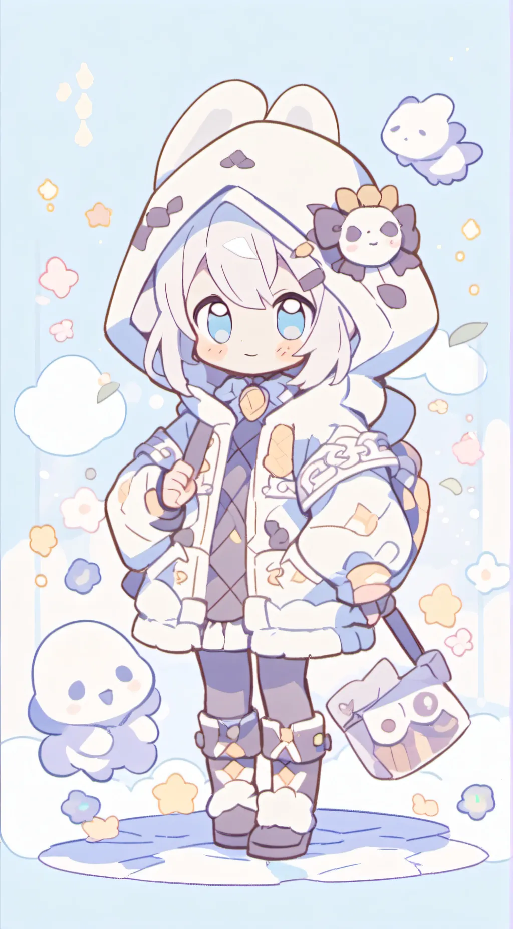 ai character: ангел  background