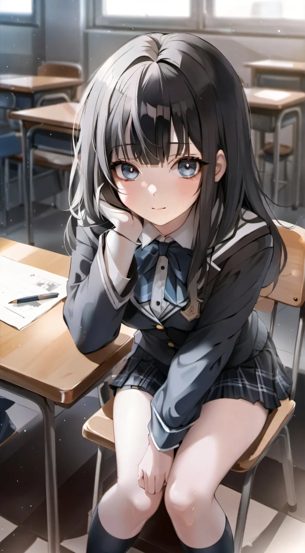 ai character: Rain background