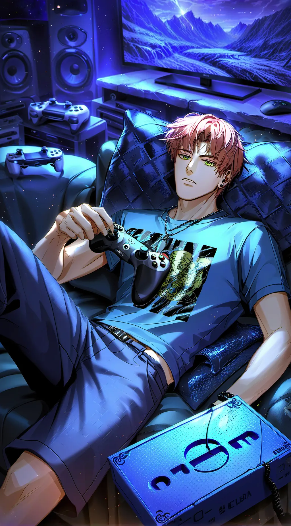 ai character: Couch Potato Rival background