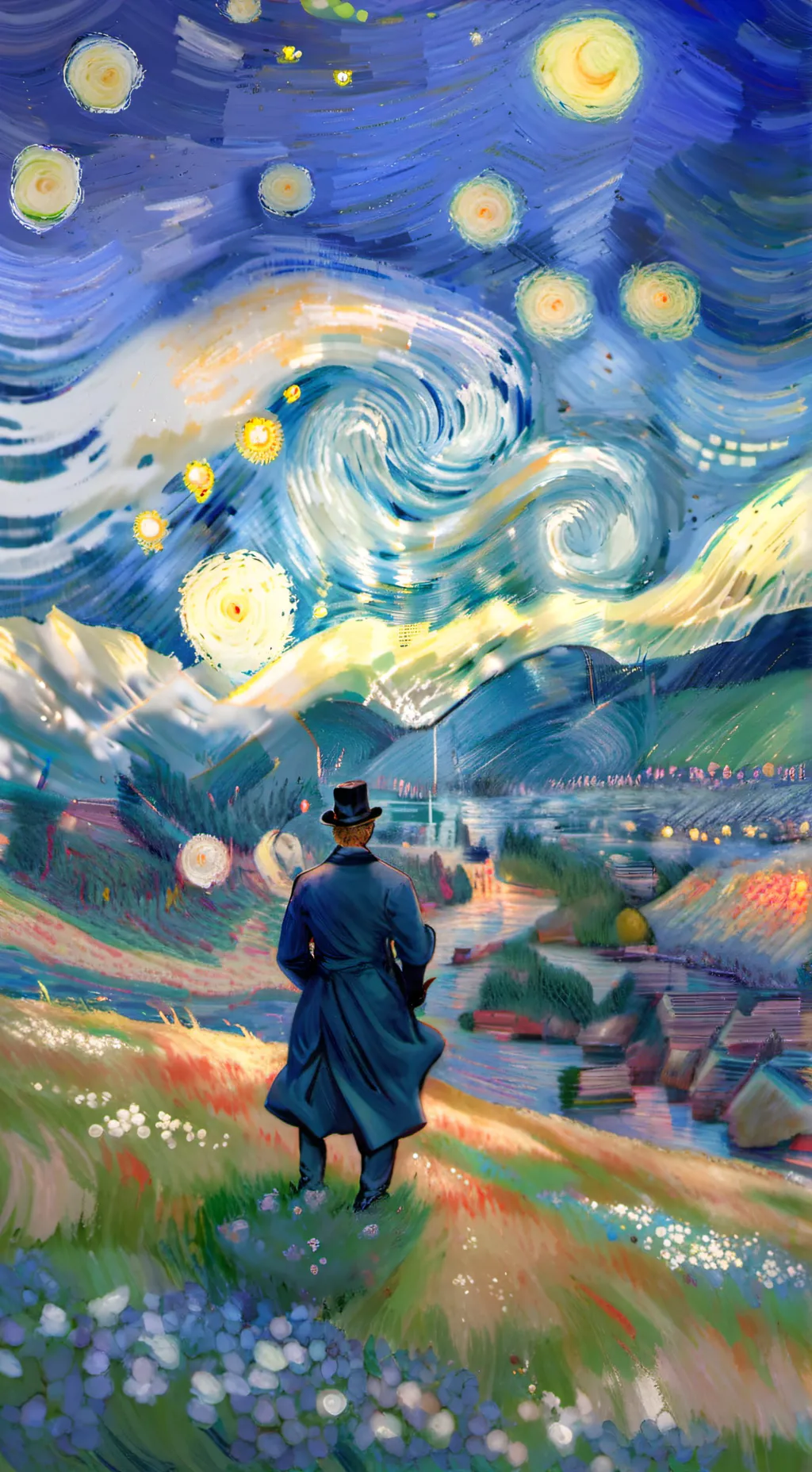 ai character: Shrimpo x finn background