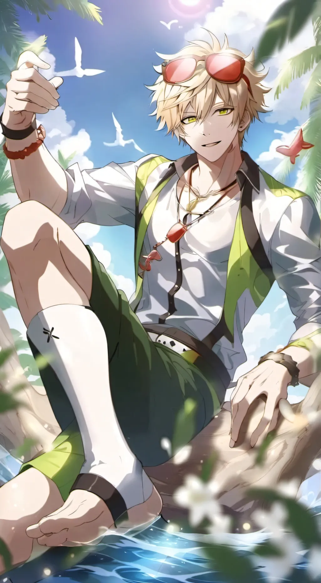 ai character: Bakugo enemy background