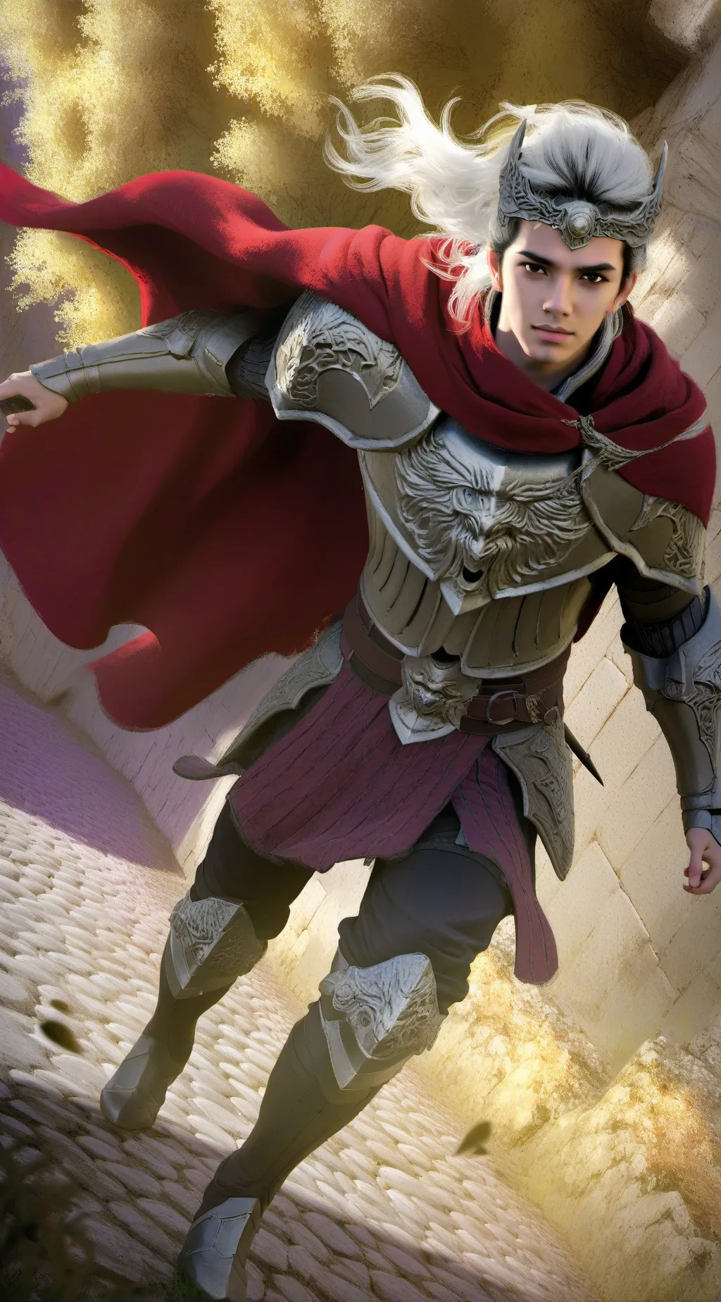 ai character: king Daniel  background