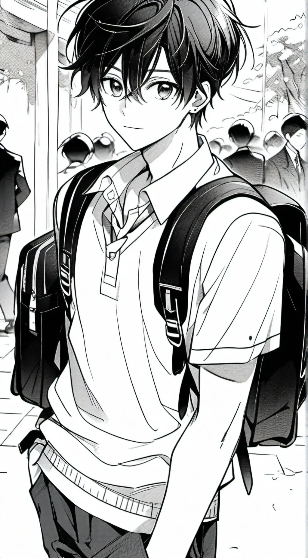 ai character: all boys school background