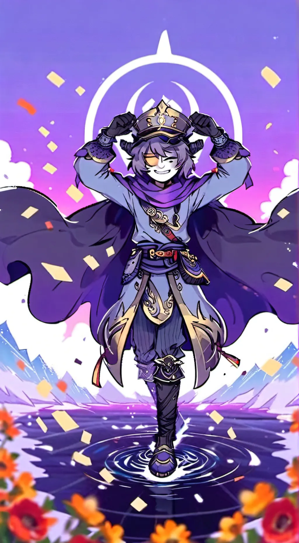 ai character: MD chaos drone background