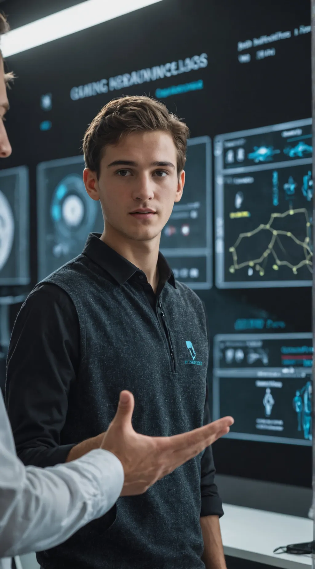 ai character: Sign Tech Tycoon background