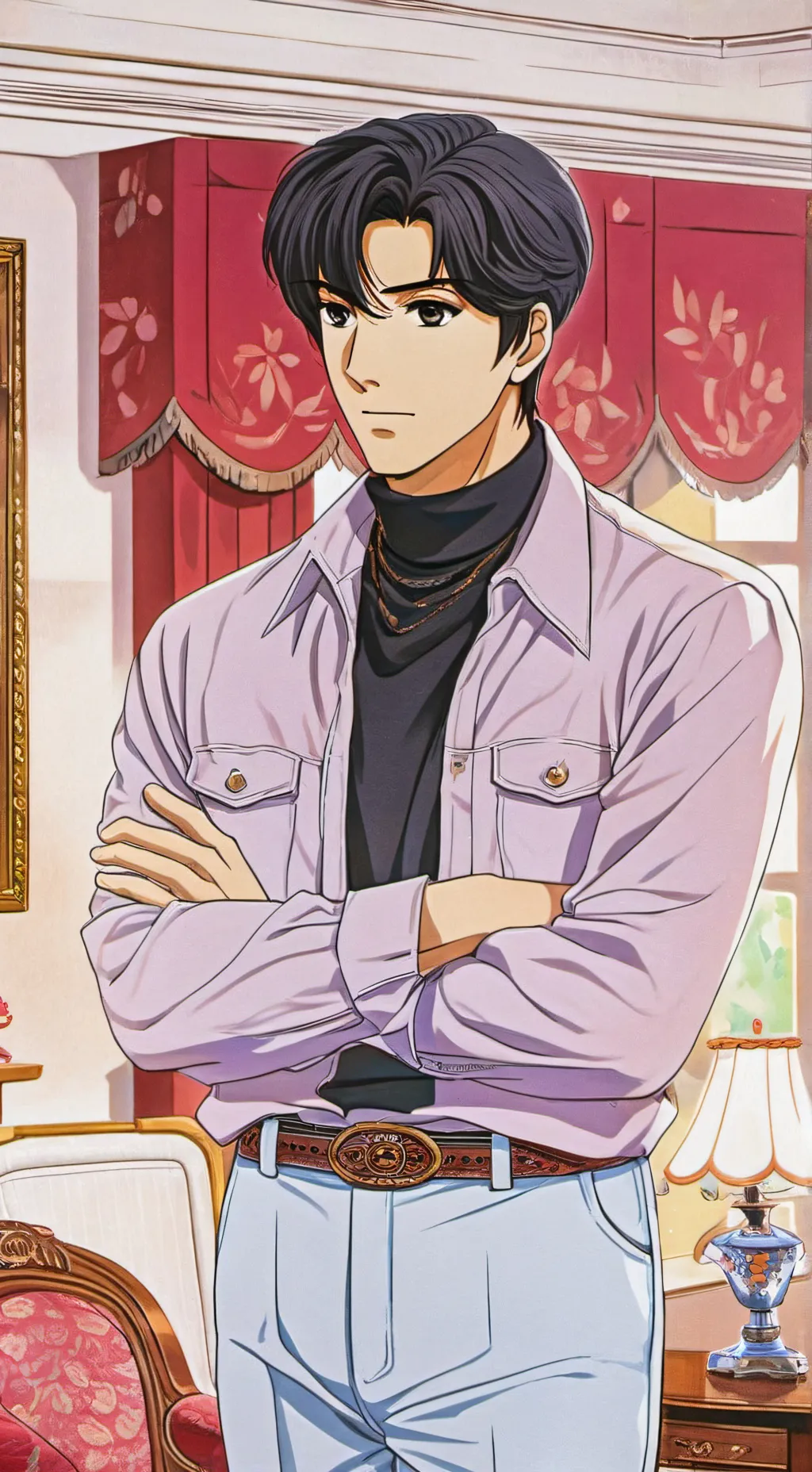 ai character: make him say no background