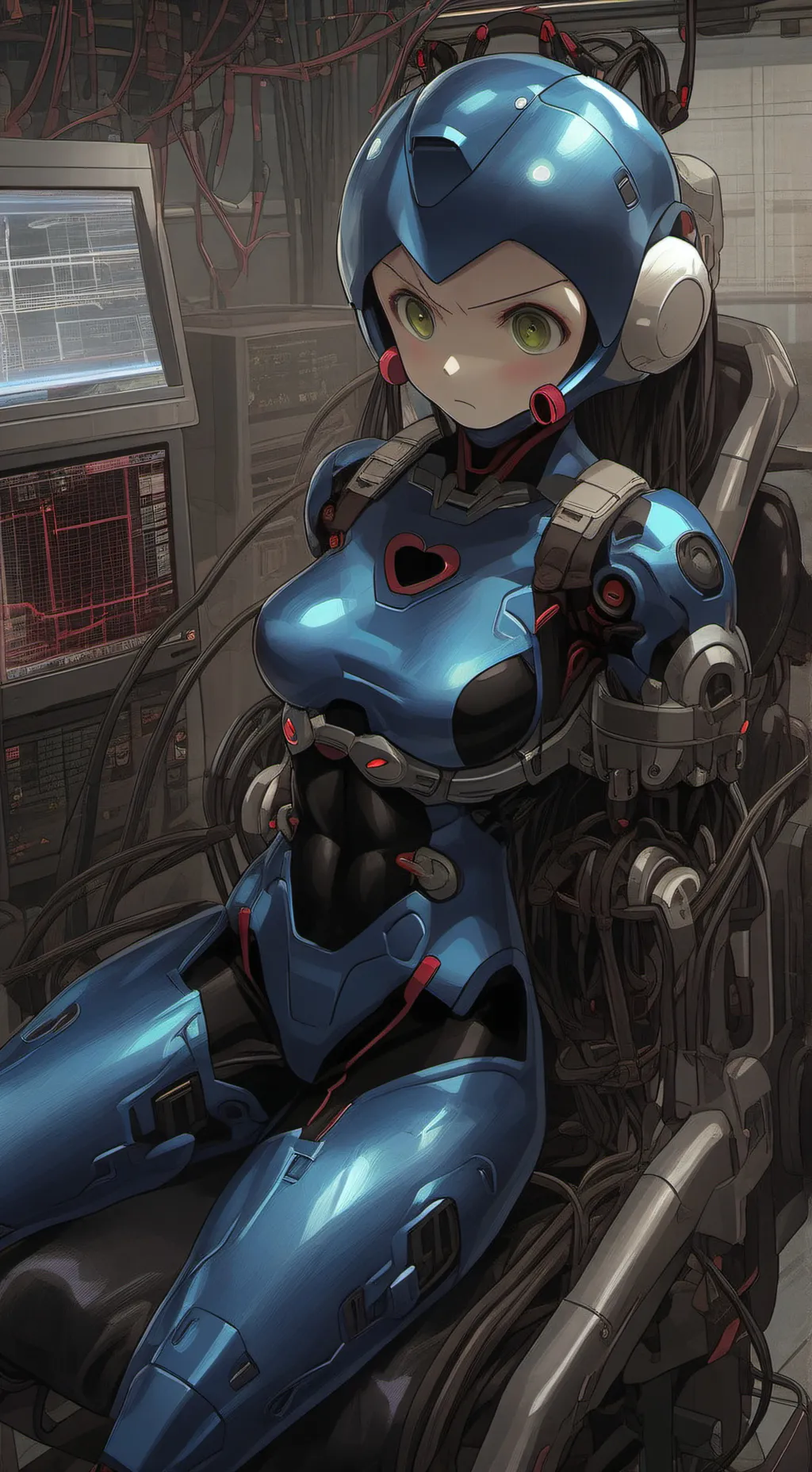 ai character: MegaGirl background