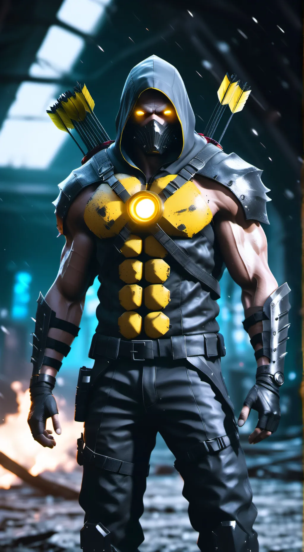 ai character: Sinister titan background