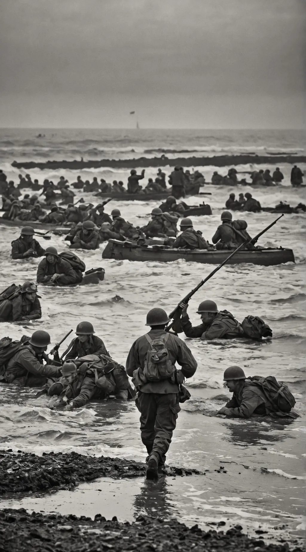 ai character: D DAY background