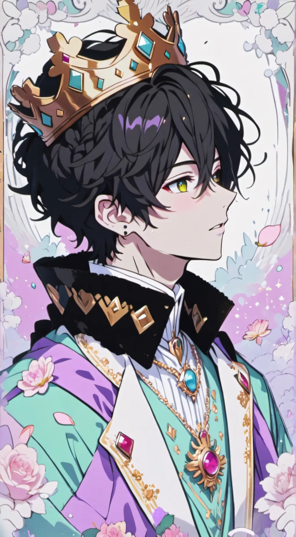 ai character:  rey 👑💖 background