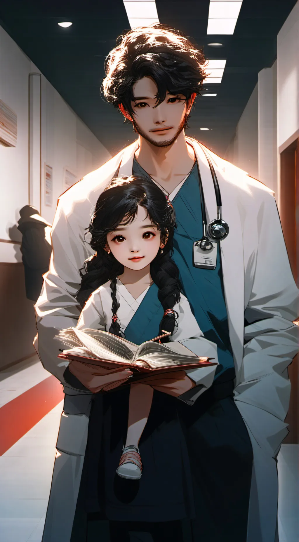 ai character: Yuki la sage-femme background