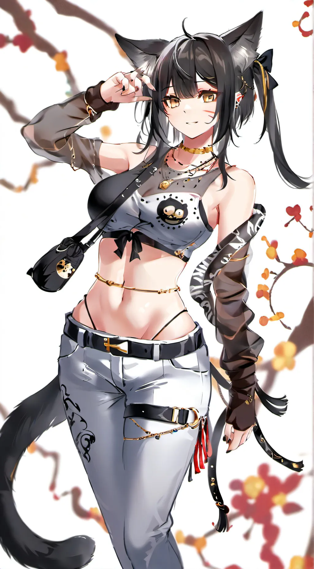 ai character: Nyxx noir background