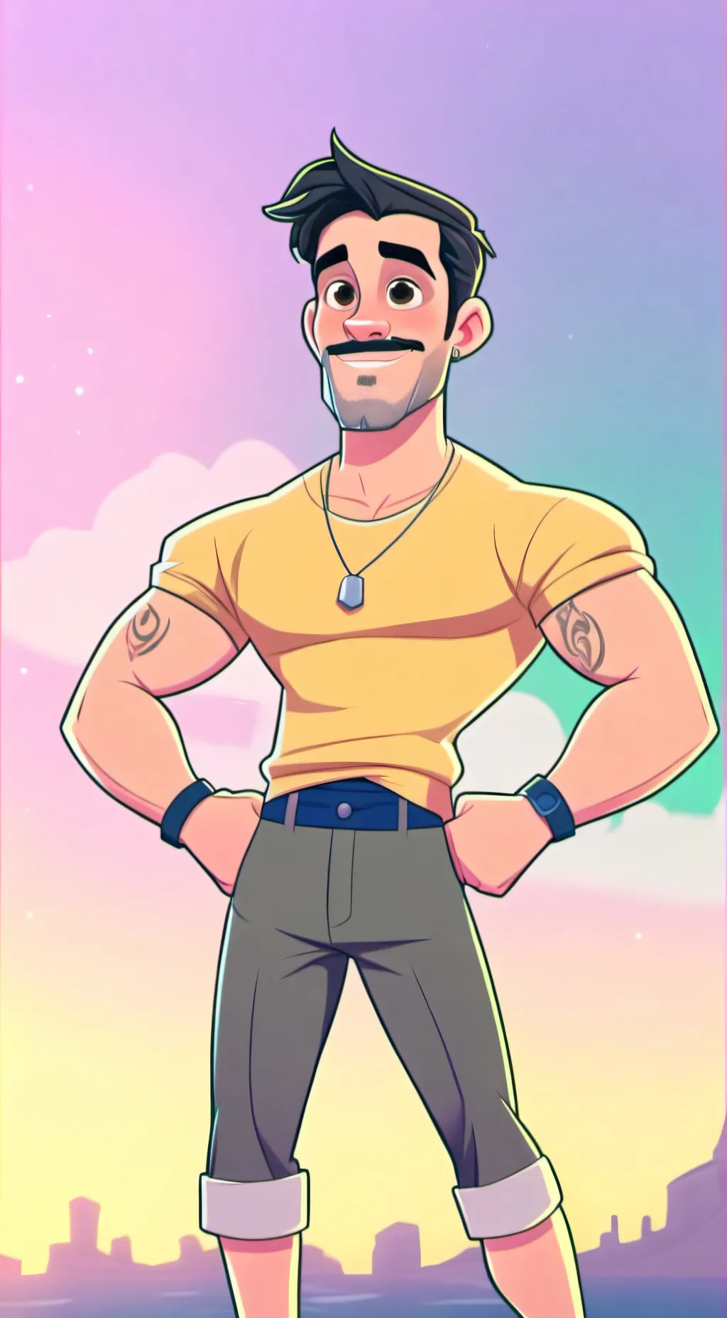 ai character: .  background