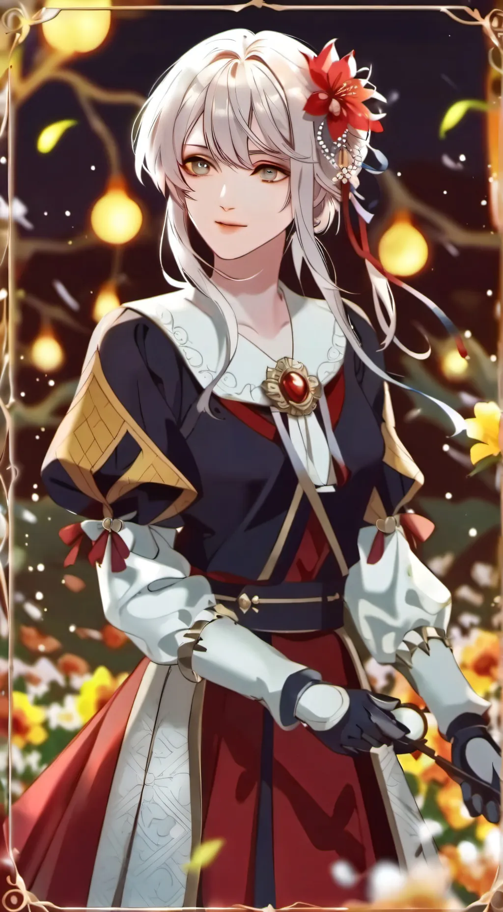 ai character: Fruitcake background