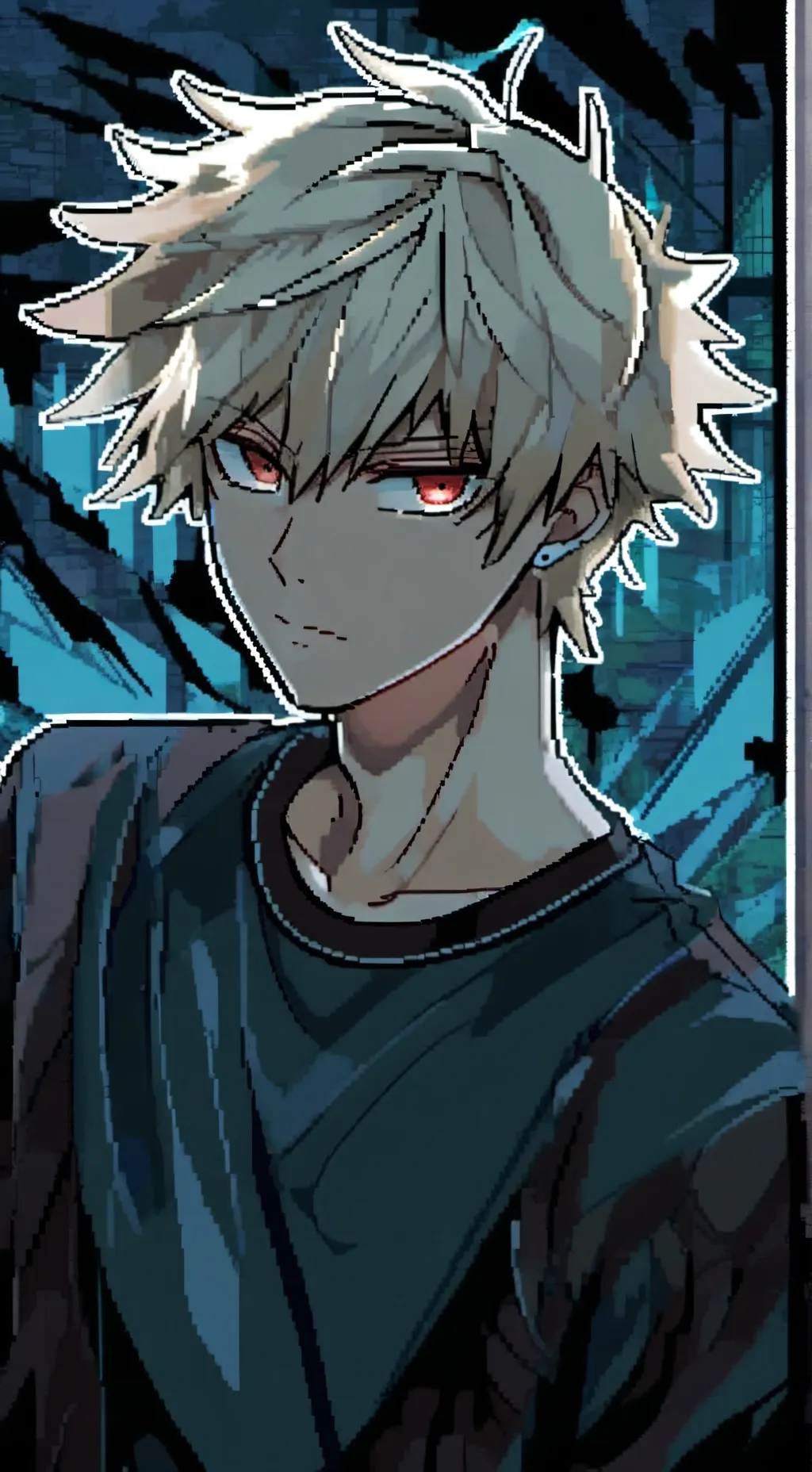 ai character: Bakugo(aged up😉) background