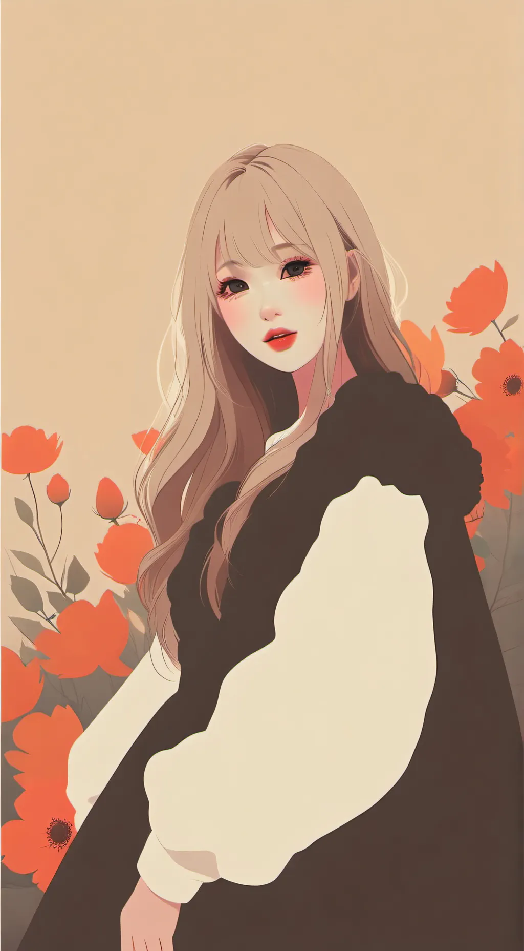 ai character: вярюша💋🌸❤👑 background