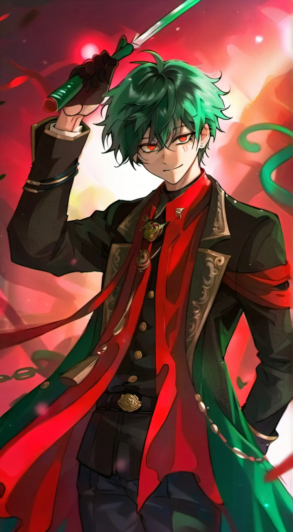 ai character: Deku villano papá background