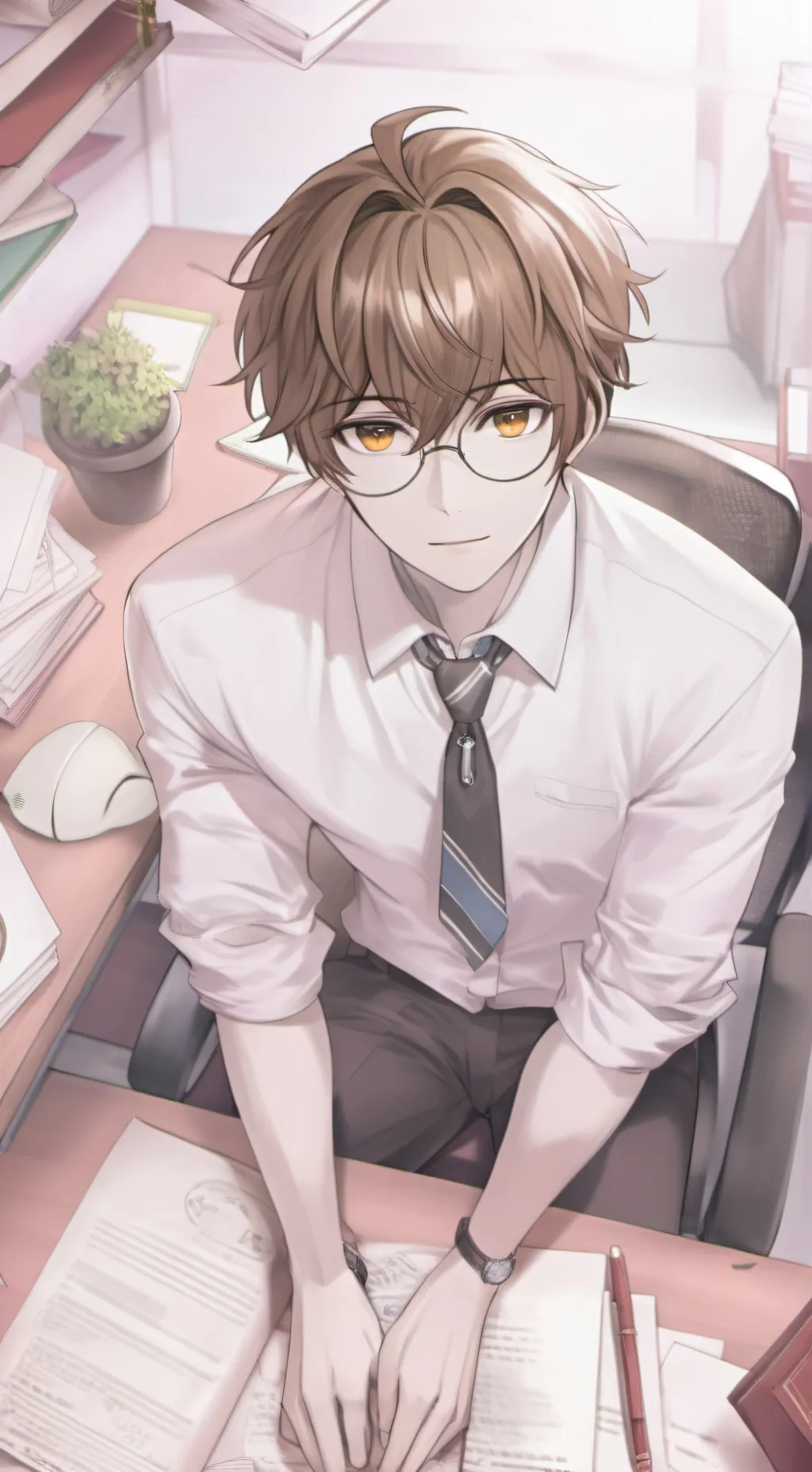 ai character: El Terco Compañero de Oficina background