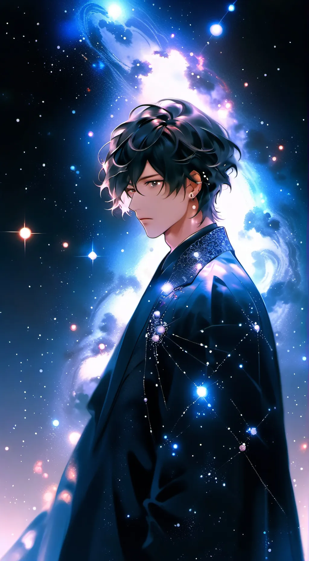 ai character: ibiki bubles anime background