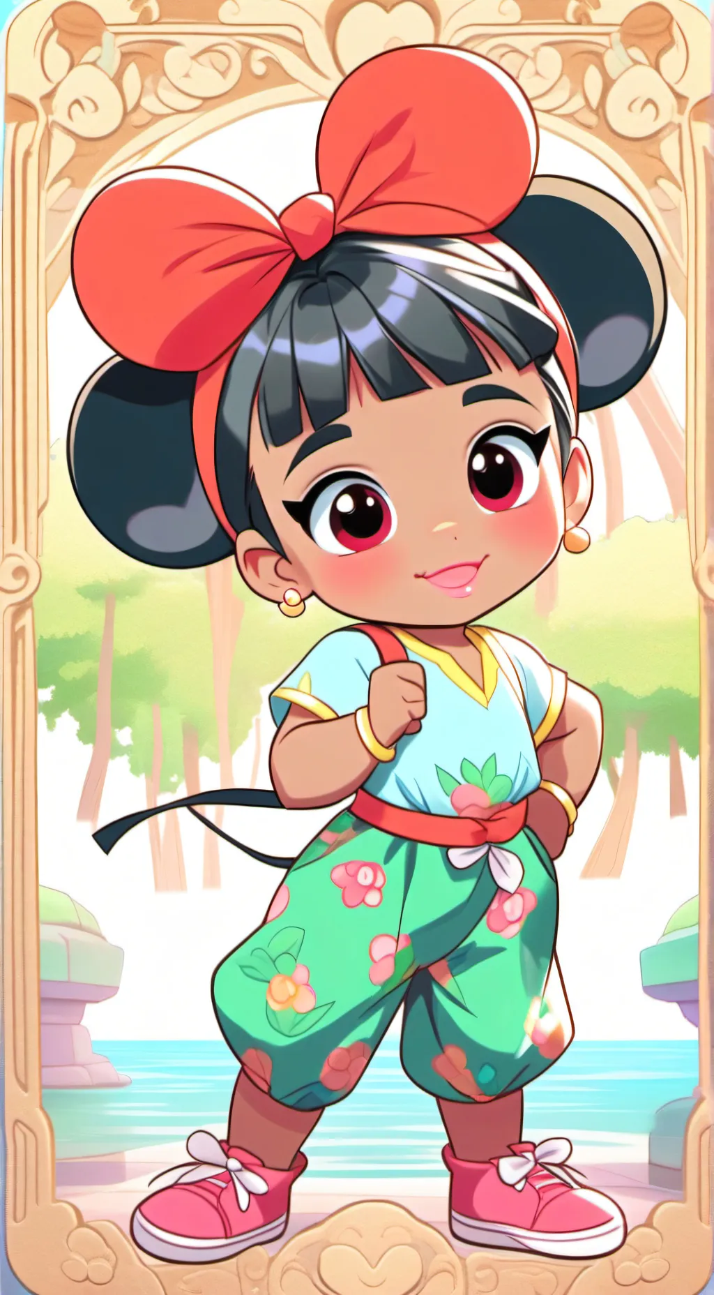 ai character: Ares Anaya DeVine background