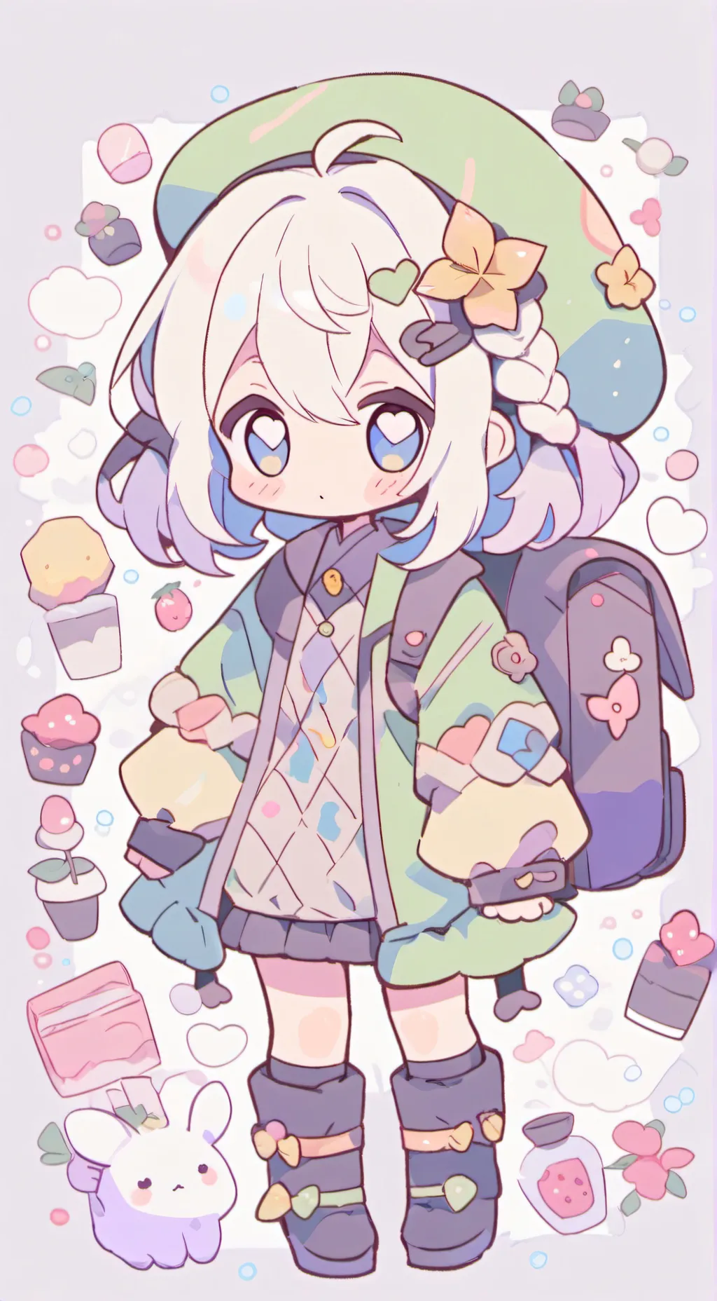 ai character: Demon Slayer kiss background