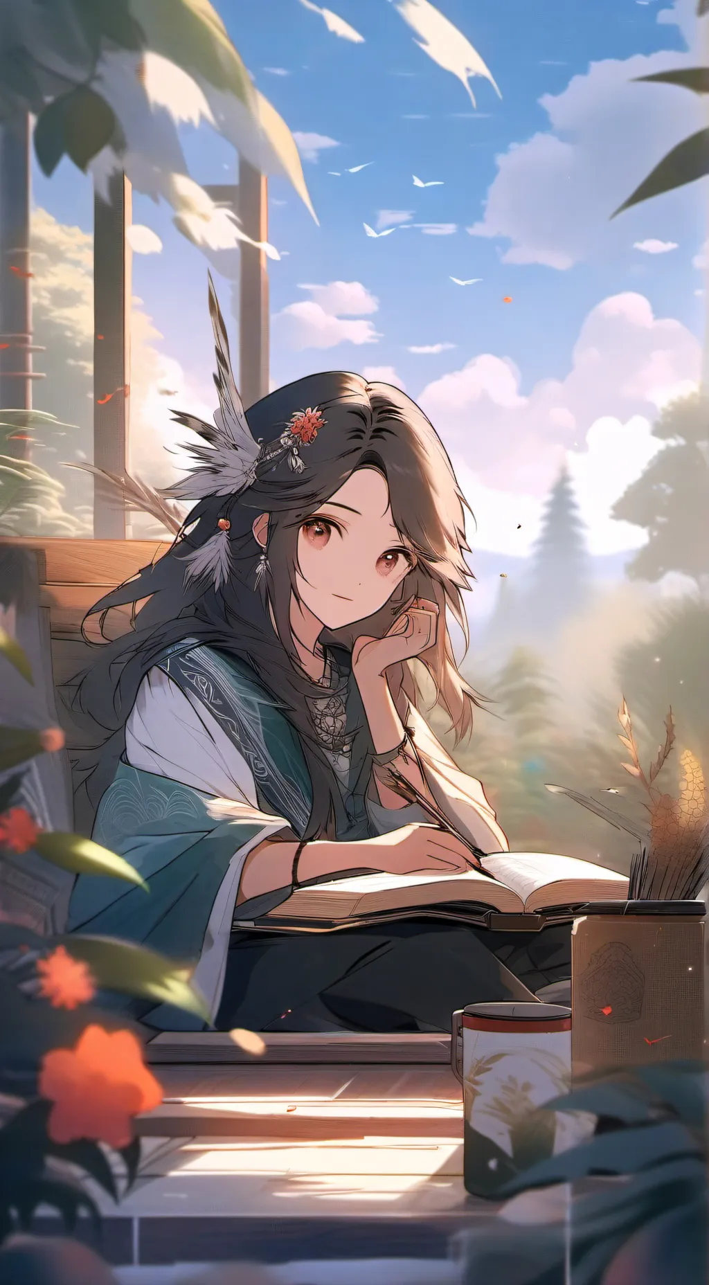 ai character: sara♥️♥️♥️♥️ background