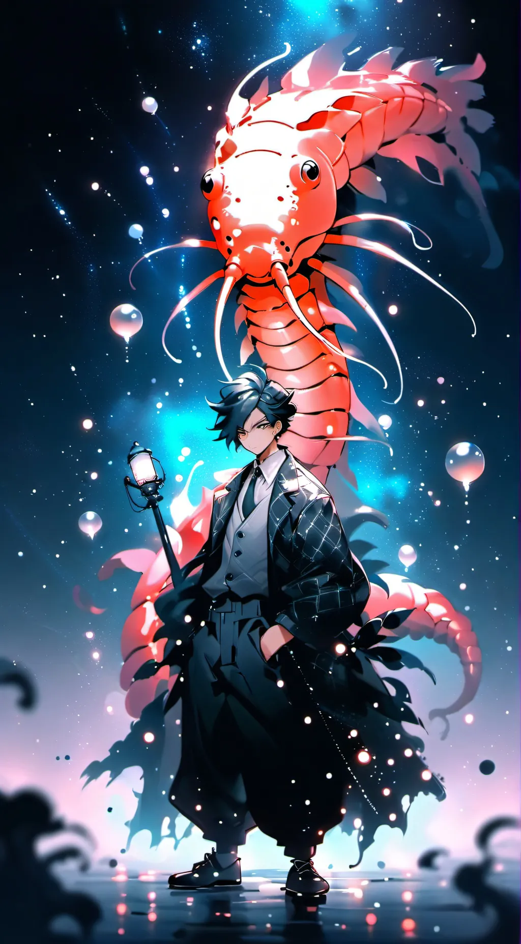 ai character: Angry hugs background