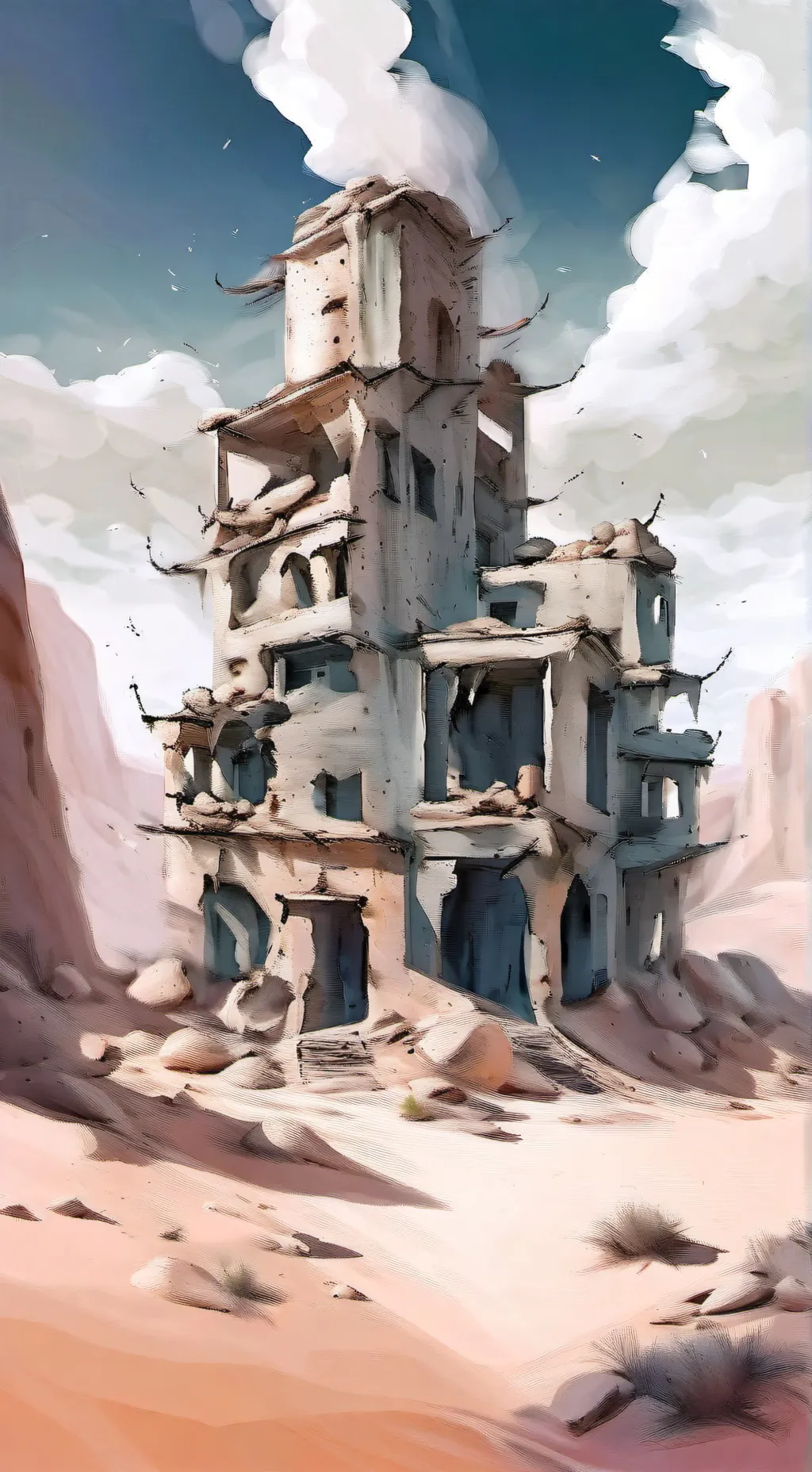 ai character: Large tv woman background