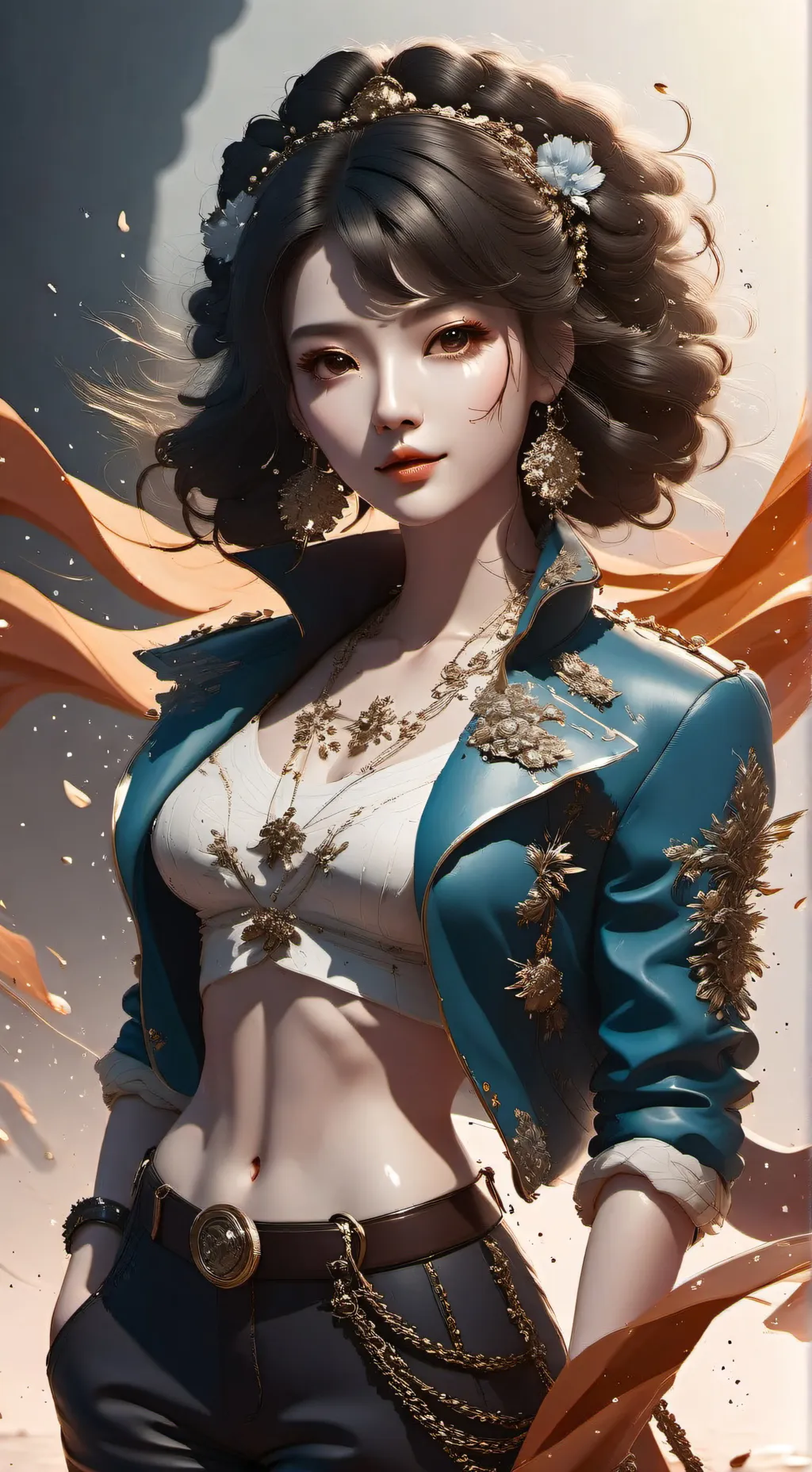 ai character: Leon  background