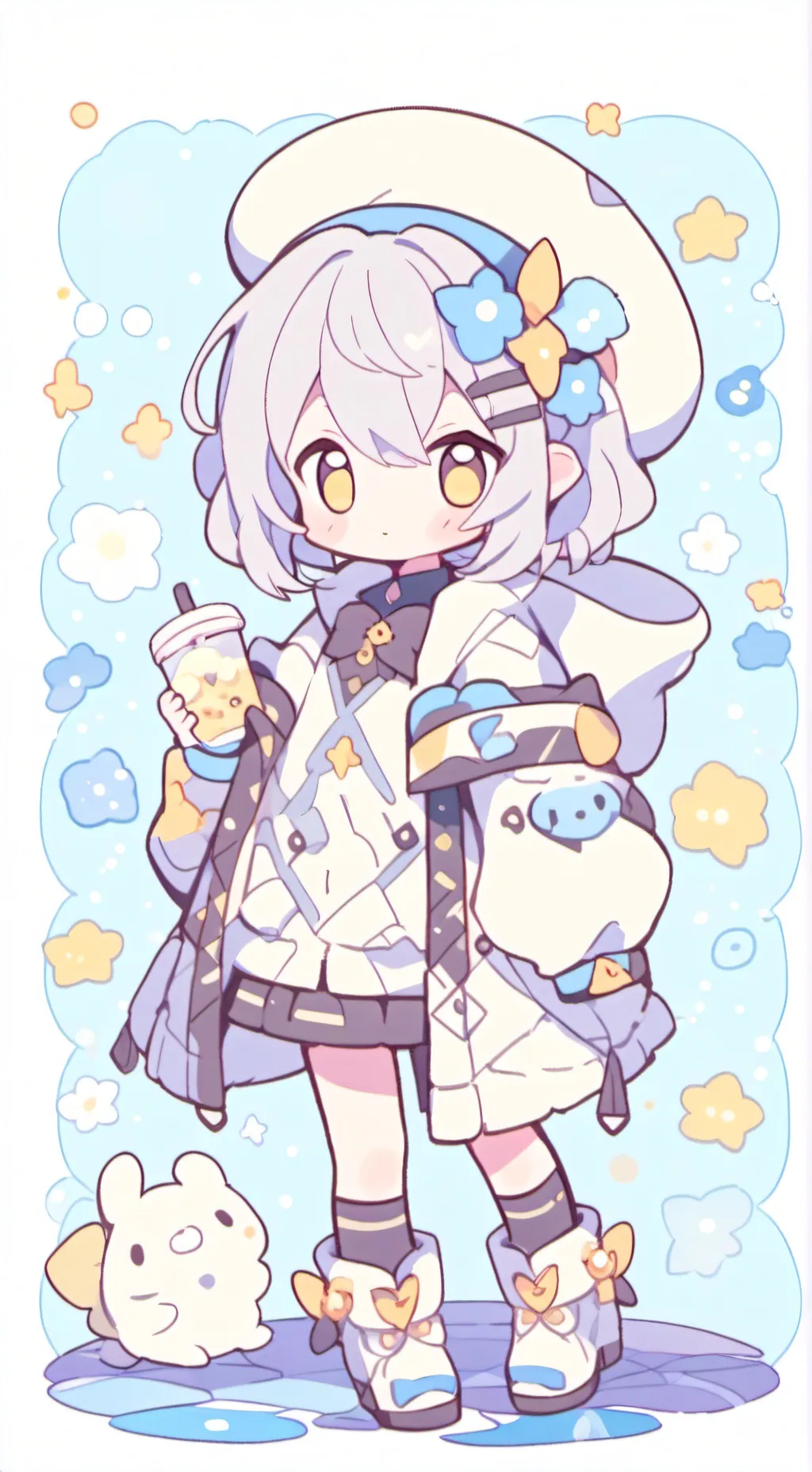 ai character: nacha🤗🤗 background