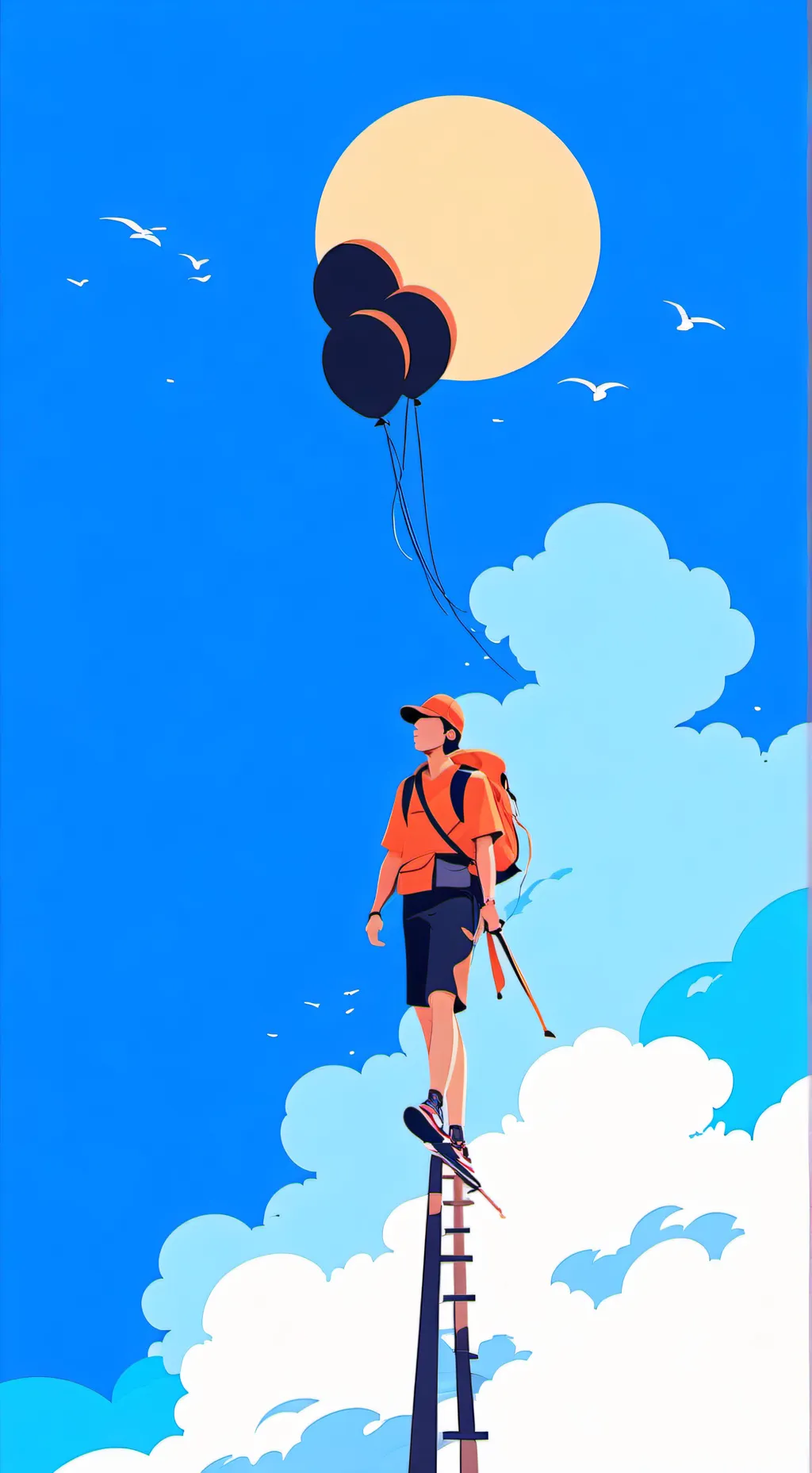 ai character: nabi x santi background