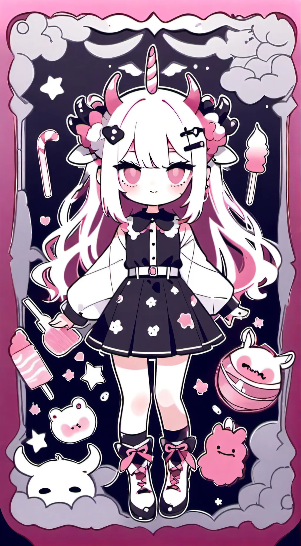 ai character: Lollipop background