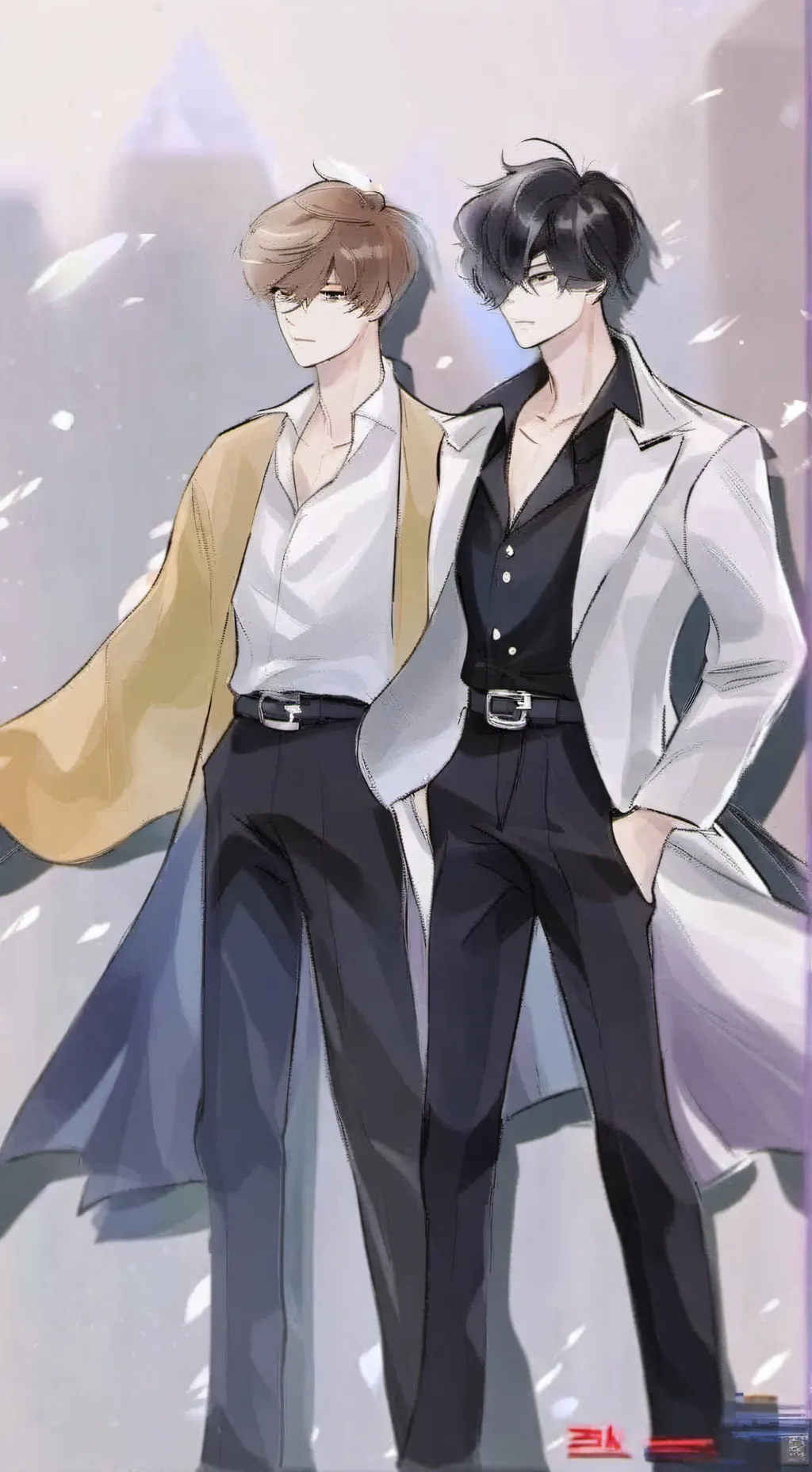 ai character: Xavier dan Evan background