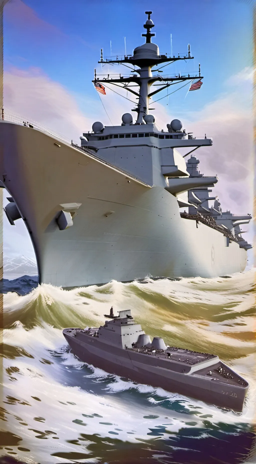 ai character: USS Zumwalt background